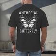 Introverted Introvert Antisocial Butterfly Men's Back Print T-Shirt Introverted Introvert Antisocial Butterfly Men's Back Print T-Shirt