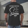 Introverted Skincare Esthetician Beautician Cosmetologist Men's Back Print T-Shirt