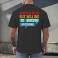 Introverted But Willing To Discuss Antiquing Men's Back Print T-Shirt Introverted But Willing To Discuss Antiquing Men's Back Print T-Shirt