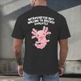 Introverted But Willing To Discuss Axolotl Salamander Men's Back Print T-Shirt Introverted But Willing To Discuss Axolotl Salamander Men's Back Print T-Shirt