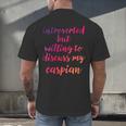 Introverted Willing To Discuss Caspian Introvert Men's Back Print T-Shirt Introverted Willing To Discuss Caspian Introvert Men's Back Print T-Shirt
