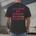 Introverted Willing To Discuss Eastern Box Turtle Introvert Men's Back Print T-Shirt Introverted Willing To Discuss Eastern Box Turtle Introvert Men's Back Print T-Shirt