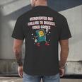 Introverted But Willing To Discuss Video Games Introvert Men's Back Print T-Shirt Introverted But Willing To Discuss Video Games Introvert Men's Back Print T-Shirt