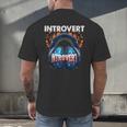 Introvert's Best Friend Noise-Canceling Headphones Men's Back Print T-Shirt