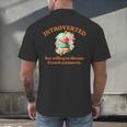 Introvert's Passion For French Patisserie Macarons Men's Back Print T-Shirt
