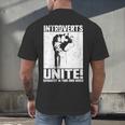 Introverts Unite Separately In Your Own Homes Introvert Men's Back Print T-Shirt