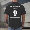 Introverts Unite Separately In Your Own Homes Sarcasm Men's Back Print T-Shirt Introverts Unite Separately In Your Own Homes Sarcasm Men's Back Print T-Shirt