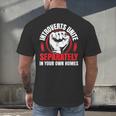 Introverts Unite Separately In Your Own Homes Saying Men's Back Print T-Shirt Introverts Unite Separately In Your Own Homes Saying Men's Back Print T-Shirt