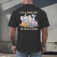 Its A Good Day To Read A Book Cute Pig & Elephant Adventure Men's Back Print T-Shirt