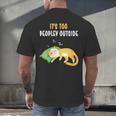 It's Too Peopley Outside Introvert And Cat Lover Men's Back Print T-Shirt It's Too Peopley Outside Introvert And Cat Lover Men's Back Print T-Shirt