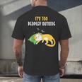 It's Too Peopley Outside Introvert And Cat Lover Men's Back Print T-Shirt It's Too Peopley Outside Introvert And Cat Lover Men's Back Print T-Shirt