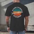 Journalism Graduation Senior Graduate Senioritis College Men's Back Print T-Shirt