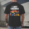 I Just Crushed Preschool Monster Truck Graduation Men's Back Print T-Shirt