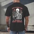Just A Good Girl Reading Dirty Books Dark Romance Men's Back Print T-Shirt Just A Good Girl Reading Dirty Books Dark Romance Men's Back Print T-Shirt
