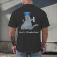 Just Graduated Cat With Graduation Cap And Diploma For Men Women Girls Kids Men's Back Print T-Shirt