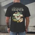 Just One More Chapter Book Lover Men's Back Print T-Shirt