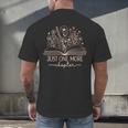 Just One More Chapter Bookish Book Reading Teal Beige Men's Back Print T-Shirt