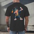 Kids Boys Grad Dabbing Graduation Class Of 2025 Men's Back Print T-Shirt