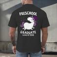 Kids Class Of 2018 Unicorn Preschool Graduation For Girls Men's Back Print T-Shirt