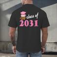 Kids Class Of 2031 Back To School Graduation T-Shirt Men's Back Print T-Shirt