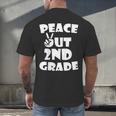 Kids Peace Out 2ND Grade For Graduation Men's Back Print T-Shirt