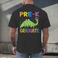 Kids Pre-K Graduate Brontosaurus Dino Pre Kindergarten Graduation Men's Back Print T-Shirt