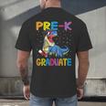 Kids Pre-K Graduate Dinosaur T-Rex Pre Kindergarten Graduation Men's Back Print T-Shirt