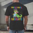 Kids Preschool Graduate T-Rex Dinosaur Preschool Graduation Men's Back Print T-Shirt