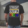 Kids Straight Outta Pre-K Graduation Men's Back Print T-Shirt Kids Straight Outta Pre-K Graduation Men's Back Print T-Shirt