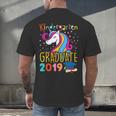 Kids Unicorn Kindergarten Graduation Graduate Shirt Men's Back Print T-Shirt