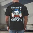 Kindergarten Graduation Level Complete Gamer 2024 Gaming Boy Men's Back Print T-Shirt