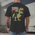 Kindergarten Grawrduate Dinosaur Graduation Cap Shirt Men's Back Print T-Shirt