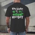 Kindergarten Is History Dinosaur Graduation Men's Back Print T-Shirt