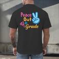 Last Day Of School Peace Out Grade 4 Graduation Kids Men's Back Print T-Shirt