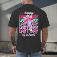 Last Day Of School Shirt Coquette Bow School Graduation Men's Back Print T-Shirt