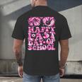 Last Day Of School Teacher Students School Graduation Groovy Men's Back Print T-Shirt