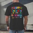 Last Day Of School Tie Dye School Graduation Summer Teacher Men's Back Print T-Shirt