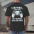 Last Days Of School Graduation Kindergarten Gamer Boys Kids Men's Back Print T-Shirt