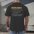 Latibulate Dictionary Definition For Introverts Men's Back Print T-Shirt Latibulate Dictionary Definition For Introverts Men's Back Print T-Shirt