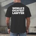 Lawyer Attorney For Law School Graduation Men's Back Print T-Shirt
