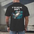 Lazy Raccoon Sarcastic Introvert Humor Japanese Animal Men's Back Print T-Shirt