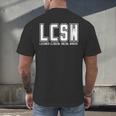LCSW Licensed Clinical Social Worker Graduation Men's Back Print T-Shirt