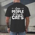 Less People More Cats Introvert's Dream Tee Men's Back Print T-Shirt