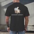 Licensed Listener Goose School Graduation Men's Back Print T-Shirt