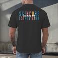Licensed Skin Esthetician Graduation Skin Esthetician Men's Back Print T-Shirt