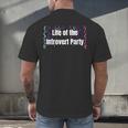 Life Of The Introvert Party Extroverted Introvert Men's Back Print T-Shirt Life Of The Introvert Party Extroverted Introvert Men's Back Print T-Shirt