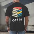 Get Lit With Books Men's Back Print T-Shirt Get Lit With Books Men's Back Print T-Shirt