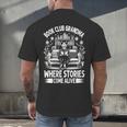 Literary Grandma Reading Club Book Lover Story Enthusiast Men's Back Print T-Shirt