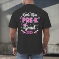 Little Miss Pre-K Grad 2025 Coquette Preschool Graduation Men's Back Print T-Shirt
