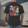 Little Miss Pre-K Grad 2026 Preschool Graduation Kids Girls Men's Back Print T-Shirt